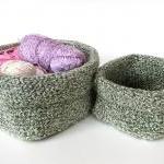 Crochet Square Basket - 2 Sizes, Crochet Pattern,..