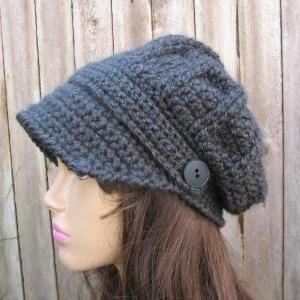 Crochet Pattern!!! Crochet Hat - Newsboy Hat,..