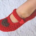 Mary Jane Slippers Crochet Pattern ..