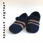 Men's Slippers, Crochet Pattern PDF..