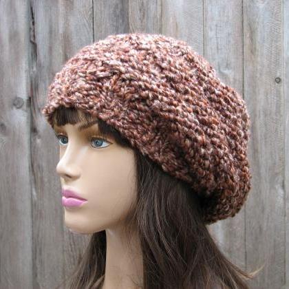  PATTERN!!! Knit Hat - Slouchy Hat,..