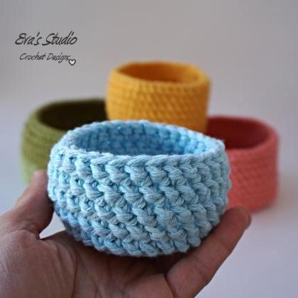 Crochet Basket - 4 Sizes, Crochet Pattern, Easy,..