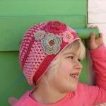 Crochet Pattern - Slouchy Spring Girls Hat,..