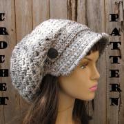 CROCHET PATTERN!!! Crochet Hat - Newsboy hat Hat, Crochet Pattern PDF,Easy, Great for Beginners, Pattern No. 37