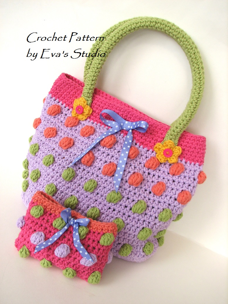 Girls Bag / Purse/ Wallet, Crochet Pattern PDF,Easy, Pattern No. 72