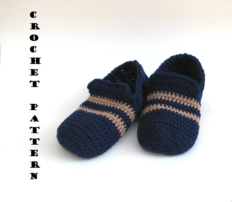 Men's Slippers, Crochet Pattern Pdf,easy, Great For Beginners, Shoes Crochet Pattern Slippers, Pattern No. 23