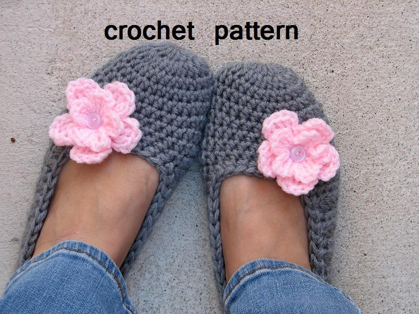 Adult Slippers Crochet Pattern Pdf Easy Great For Beginners Shoes Crochet Pattern Slippers Pattern No 7