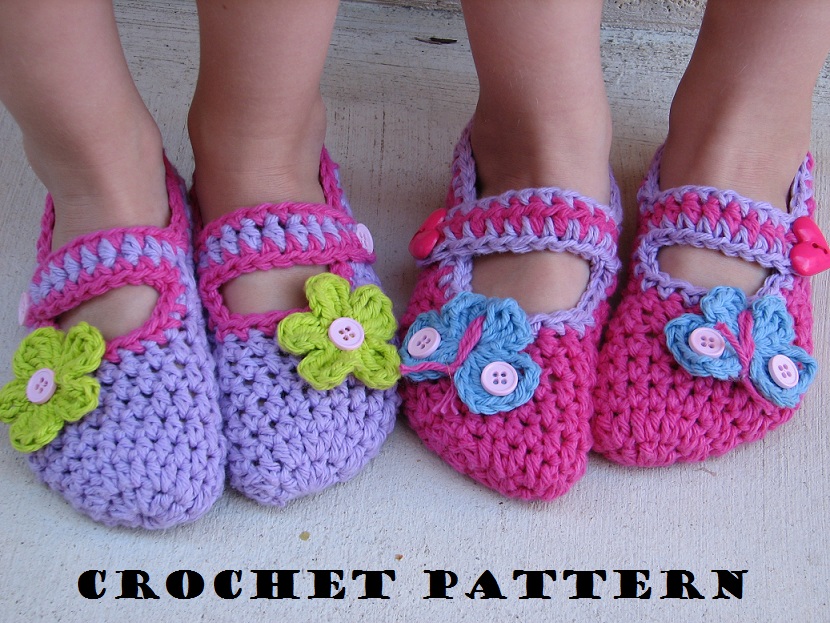 Childrens Slippers, Mary Jane Slippers, Crochet Pattern Pdf,easy, Great For Beginners, Shoes Crochet Pattern Slippers,pattern No. 3