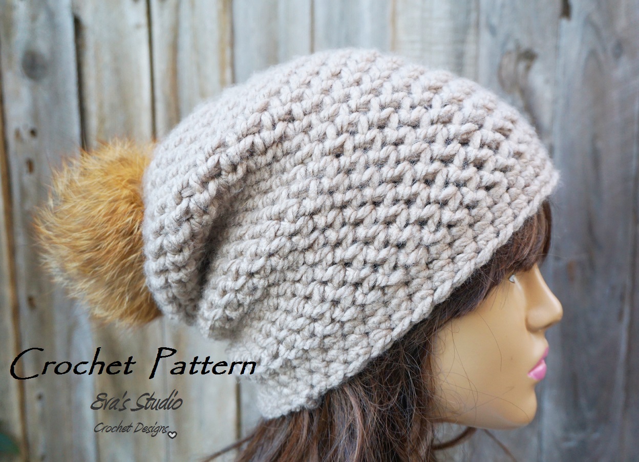 Crochet Hat - Slouchy Hat, Crochet Pattern Pdf,easy, Great For Beginners, Pattern No. 88