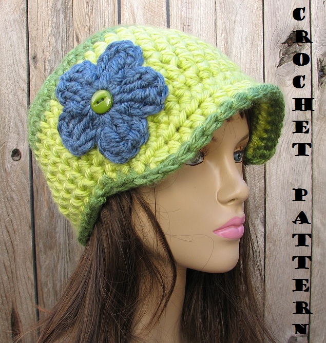 Crochet Pattern!!! Crochet Hat - Newsboy Hat, Crochet Pattern Pdf,easy, Great For Beginners, Pattern No. 29