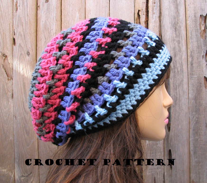  Crochet Hat - Slouchy Hat, Crochet Pattern PDF,Easy, Great for Beginners, Pattern No. 36