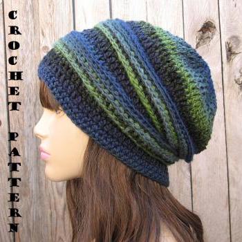 CROCHET PATTERN!!! Crochet Hat - Slouchy Hat, Crochet Pattern PDF,Easy, Great for Beginners, Pattern No. 32
