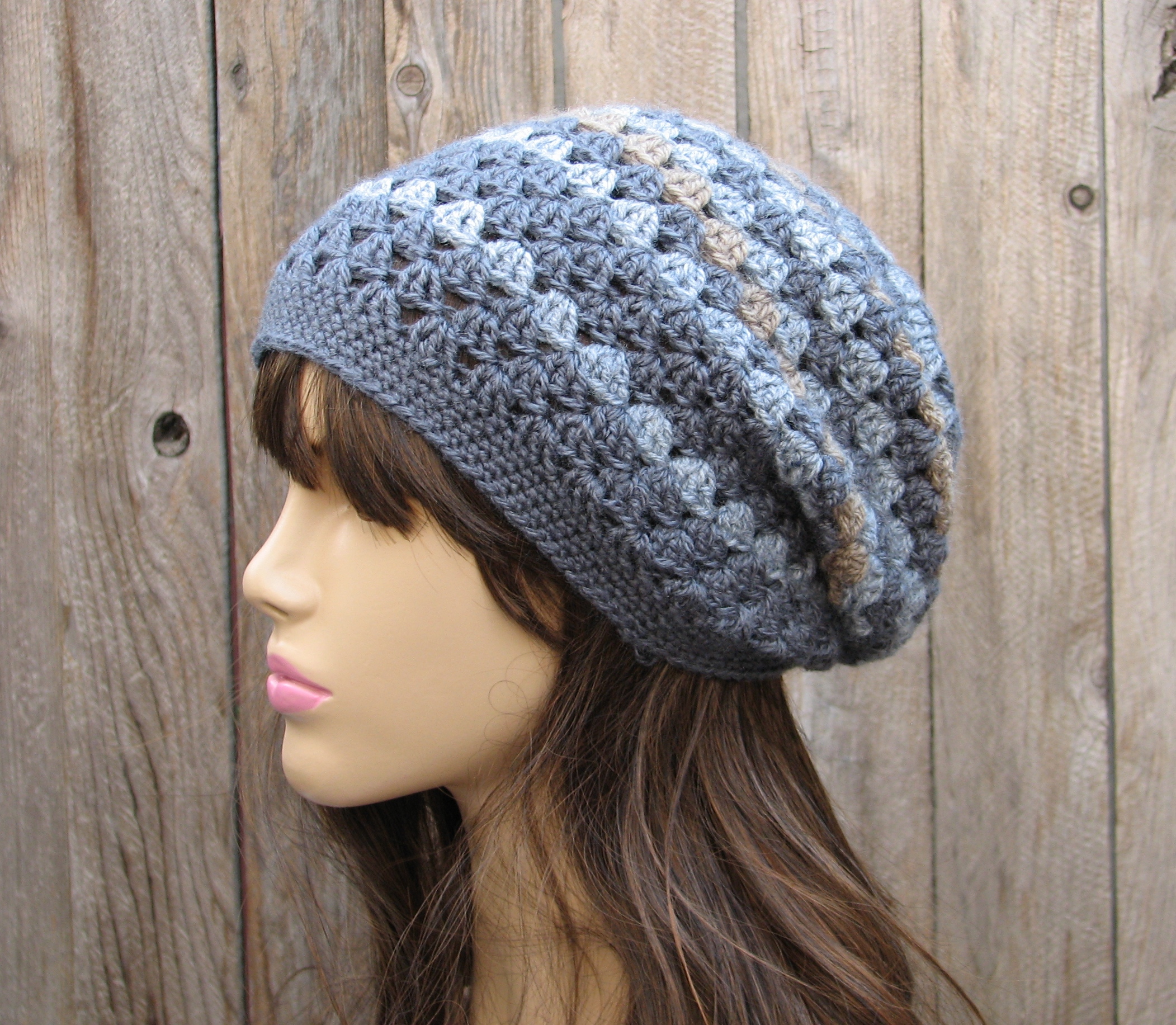 Crochet Hat - Slouchy Hat, Crochet Pattern Pdf,easy, Great For ...